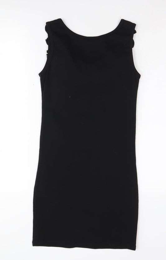 Miss Selfridge Women’s Black Bodycon Mini Dress Size 8