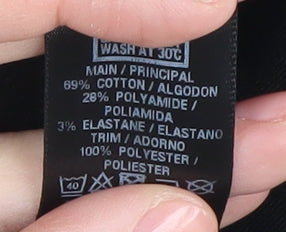 Miss Selfridge Women’s Black Bodycon Mini Dress Size 8