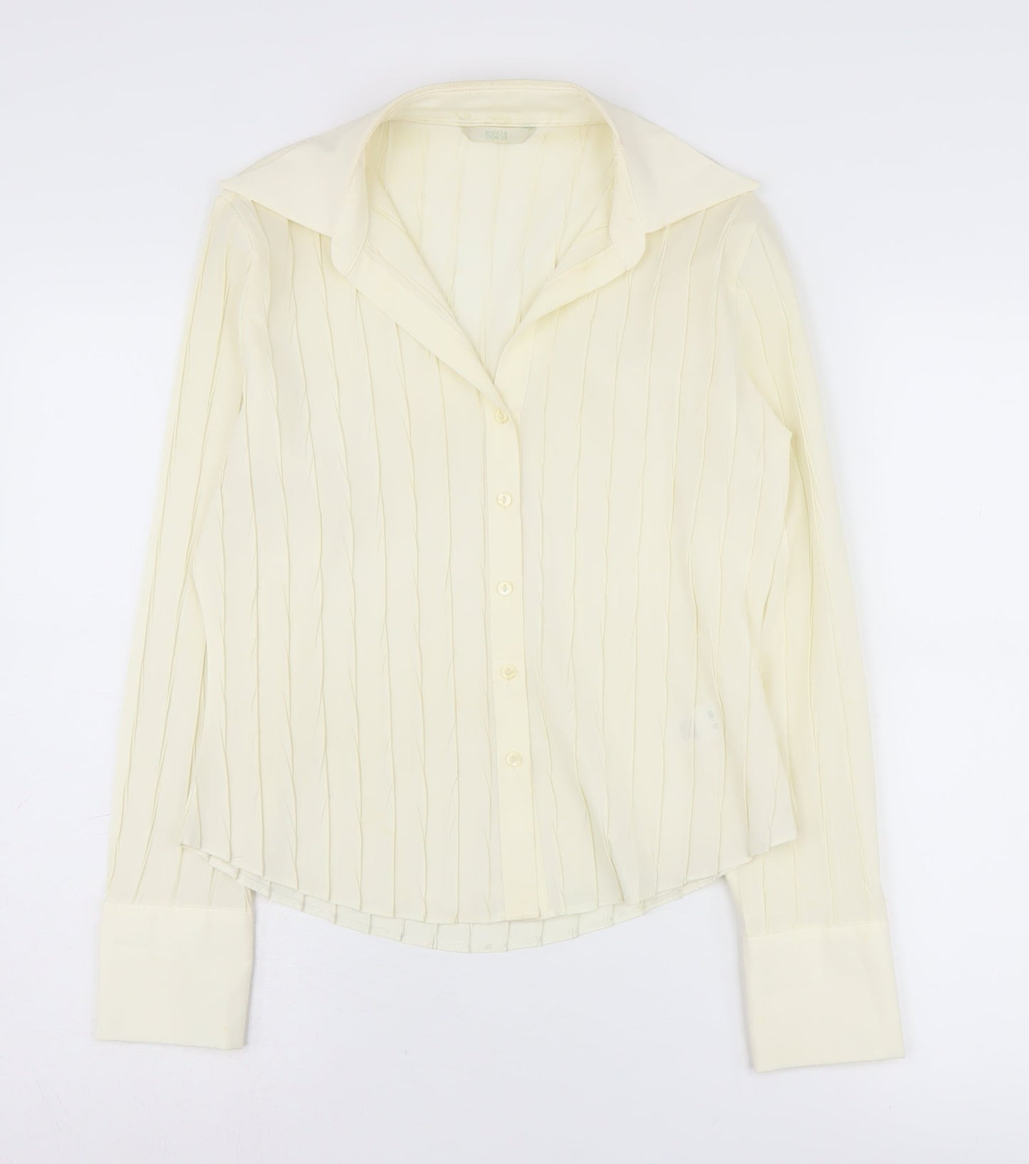 Womens UK Size 12 Marks and Spencer Ivory  Button-Up