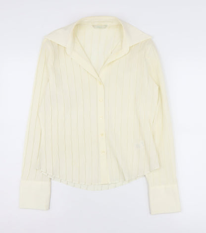 Womens UK Size 12 Marks and Spencer Ivory  Button-Up