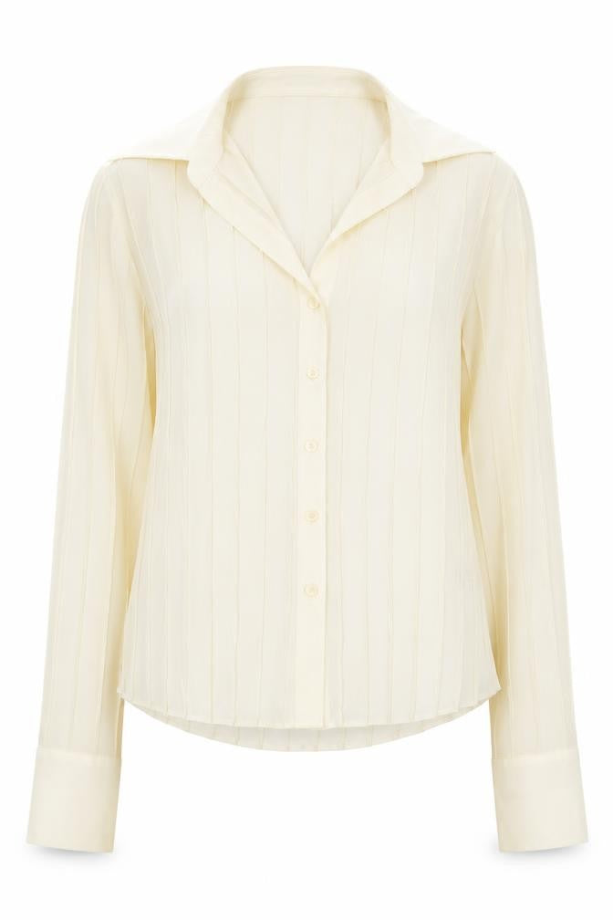 Womens UK Size 12 Marks and Spencer Ivory  Button-Up