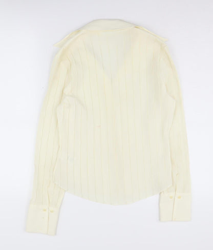 Womens UK Size 12 Marks and Spencer Ivory  Button-Up