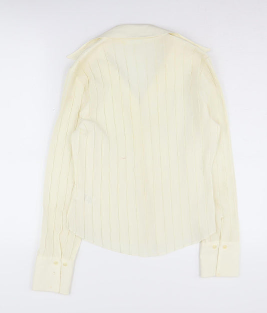 Womens UK Size 12 Marks and Spencer Ivory  Button-Up