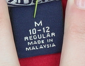 Lands' End Women's Red Cotton Tank Top M