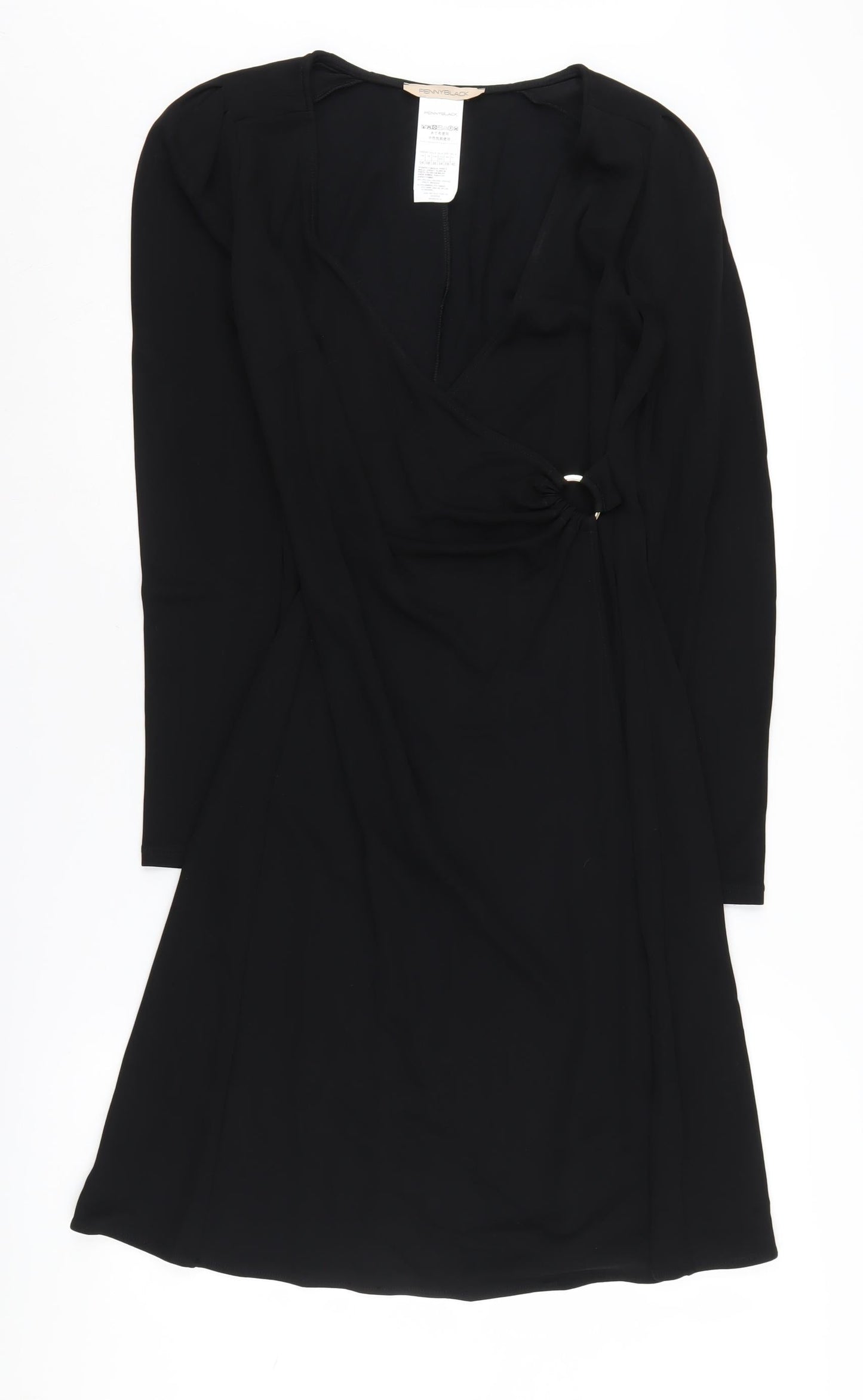 Pennyblack Women's Black Wrap Dress Size 8