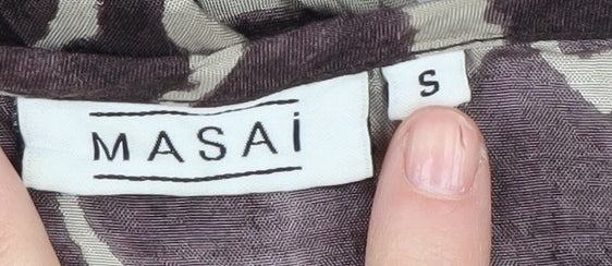 Masai Women's Brown Animal Print Shift Dress S