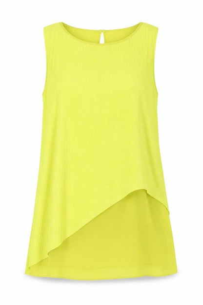 Womens UK Size 10 NEXT Yellow Basic Blouse