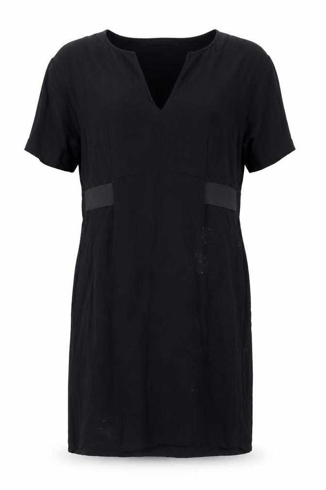 Zara Black Sheath Dress Size 12 Women's Viscose