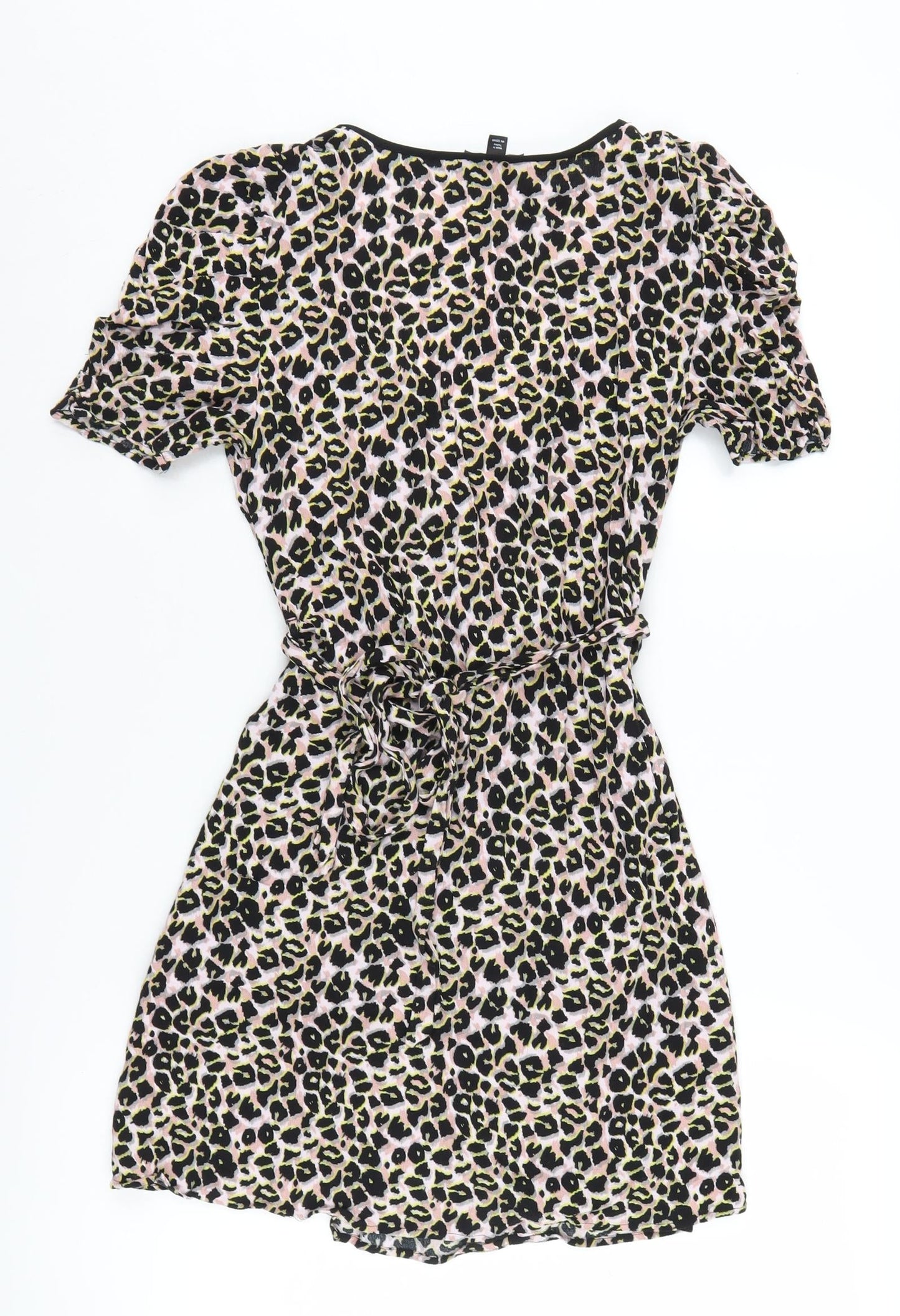 Topshop Women Multicoloured Wrap Dress Size 8