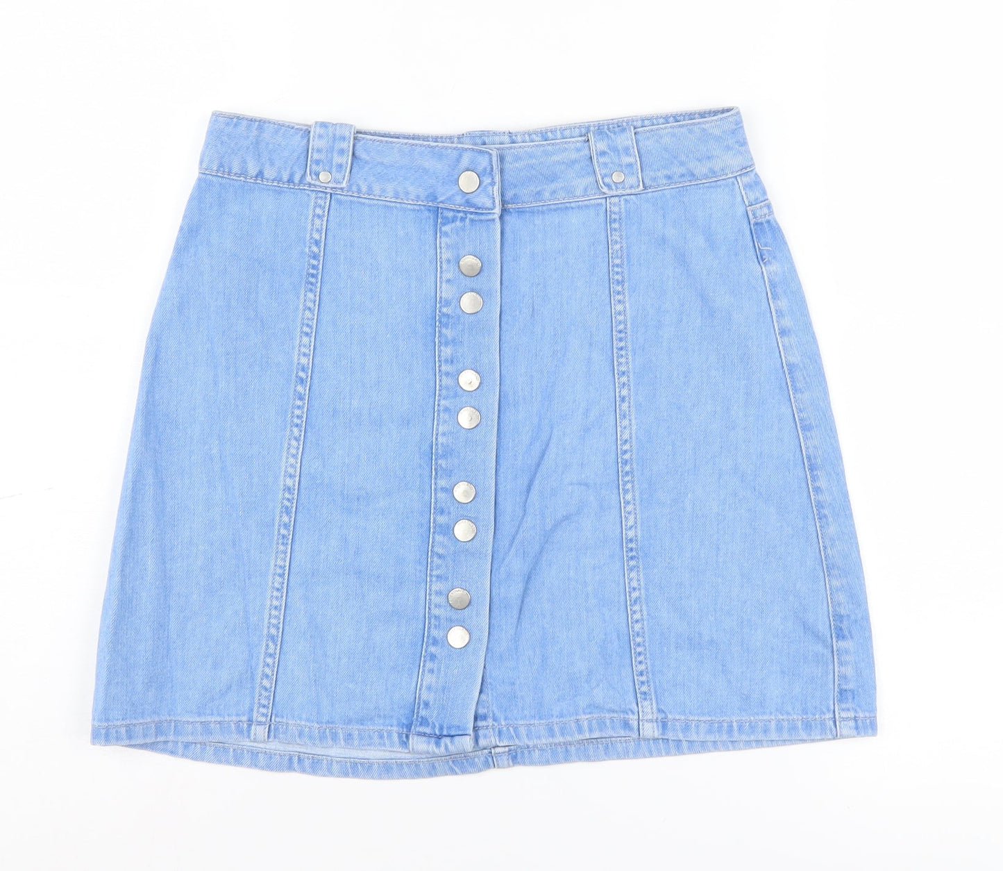 Womens UK Size 8 River Island A-Line Denim Skirt
