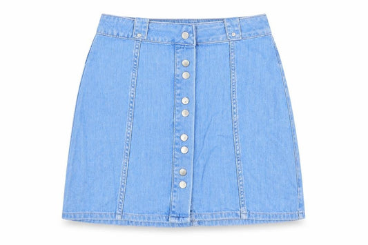 Womens UK Size 8 River Island A-Line Denim Skirt