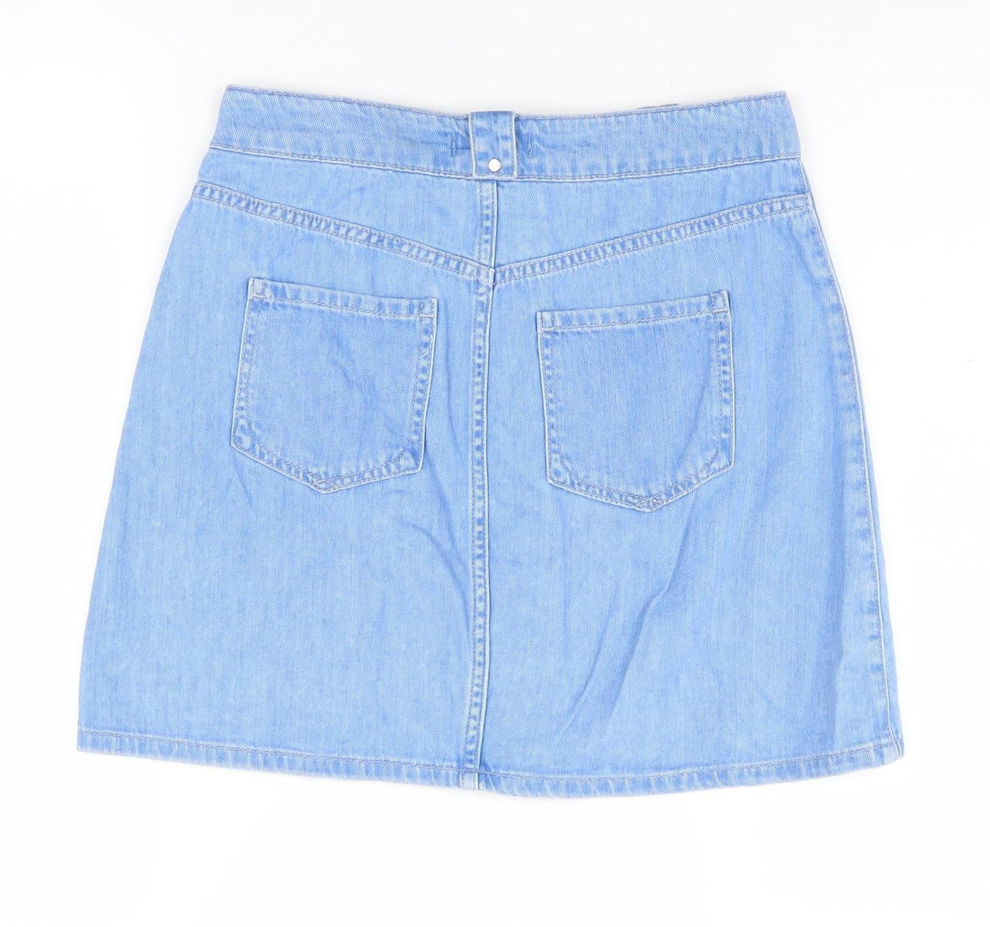 Womens UK Size 8 River Island A-Line Denim Skirt