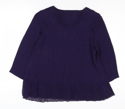 Windsmoor Women's Purple Tunic Blouse, Regular Fit, L