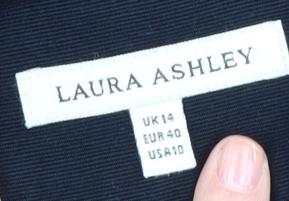 Laura Ashley Women's Black Cotton Skirt Size 14