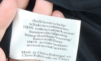 Laura Ashley Women's Black Cotton Skirt Size 14