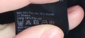 Oasis Women's Black Pencil Skirt Size 10 with Bow Accent