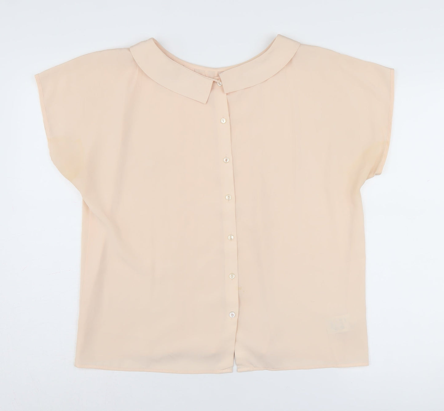 Womens UK Size 16 St Michael Beige Basic Blouse