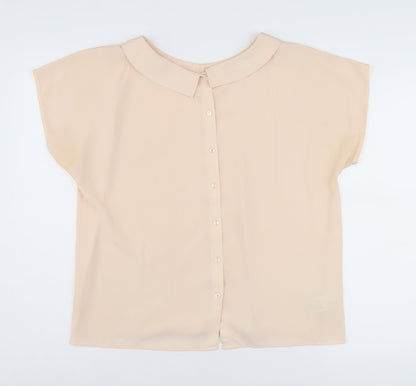 Womens UK Size 16 St Michael Beige Basic Blouse