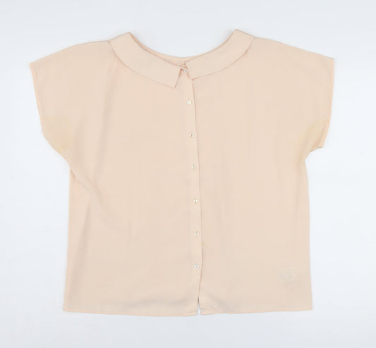 Womens UK Size 16 St Michael Beige Basic Blouse