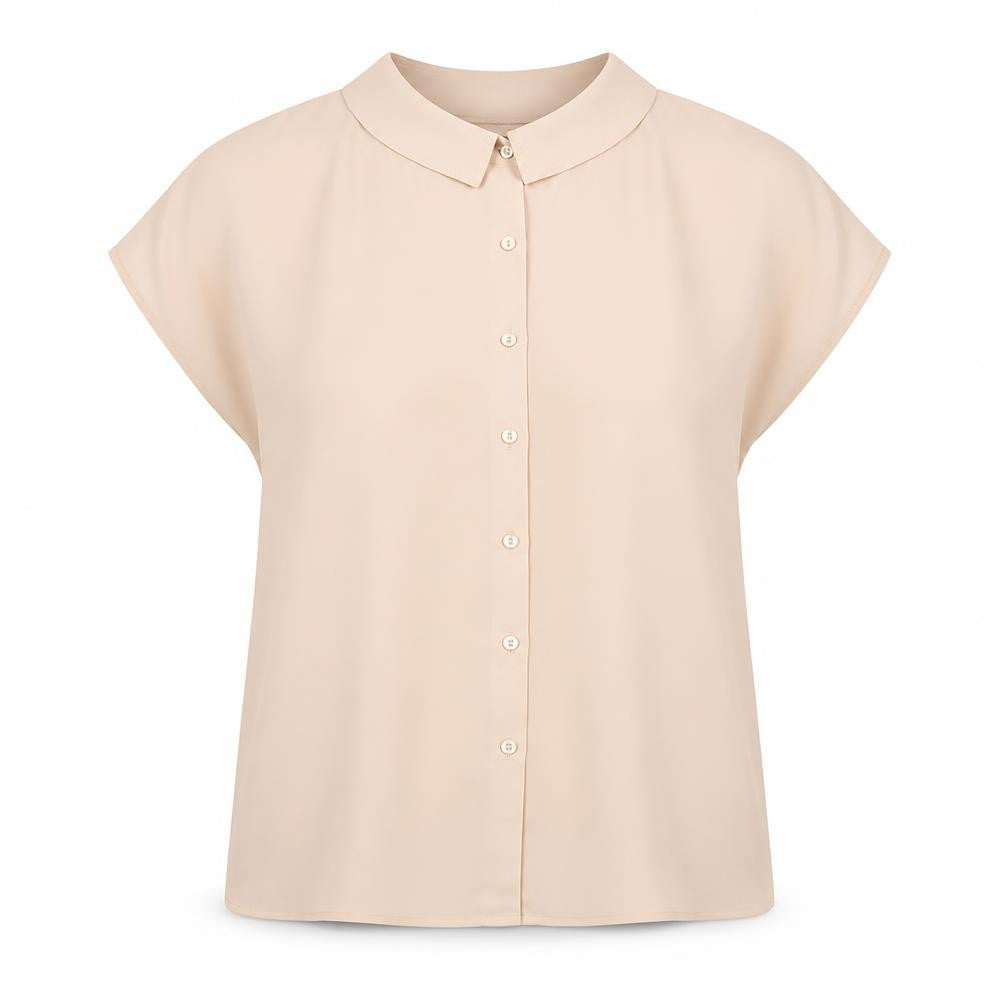 Womens UK Size 16 St Michael Beige Basic Blouse
