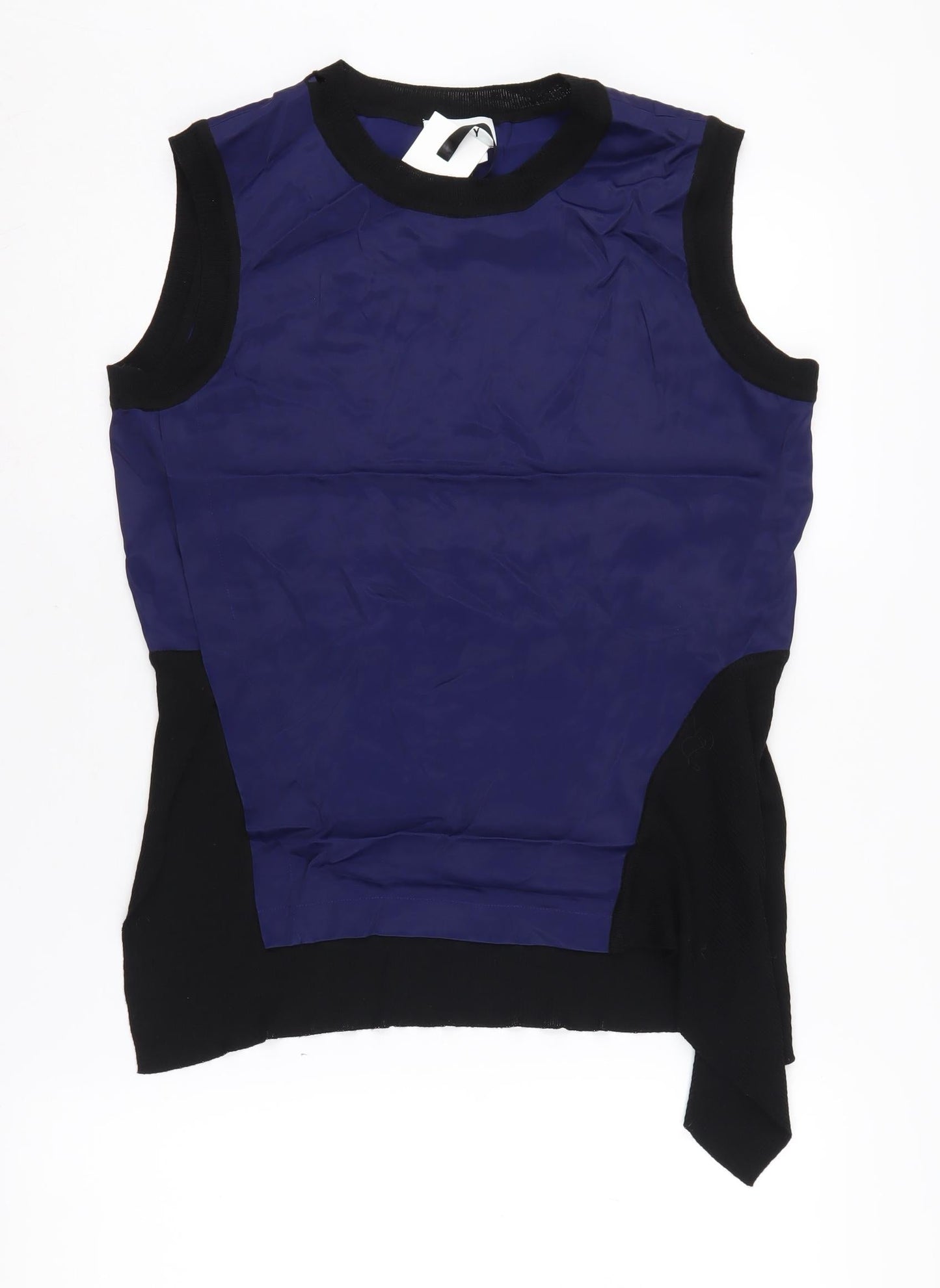 DKNY Women's Blue Sleeveless Blouse Size S