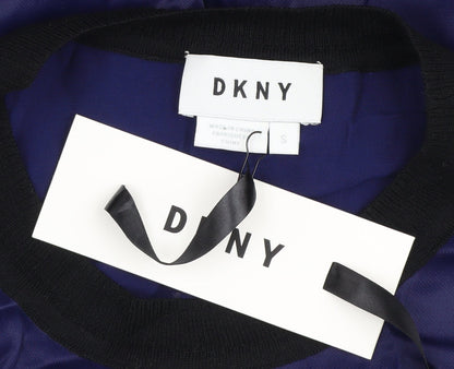 DKNY Women's Blue Sleeveless Blouse Size S