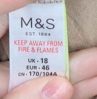 Womens UK Size 18 Marks and Spencer Gold Pullover Jumper