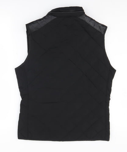 Zara Men's Black Puffer Waistcoat Size S
