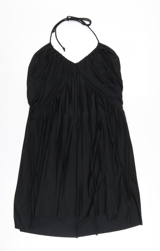 ASOS Black Women's Halter Slip Dress, Size 18
