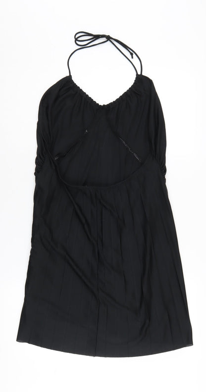 ASOS Black Women's Halter Slip Dress, Size 18