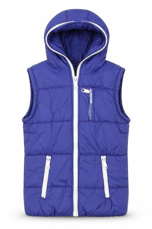 McKenzie Women's Purple Hooded Puffer Waistcoat Size 8