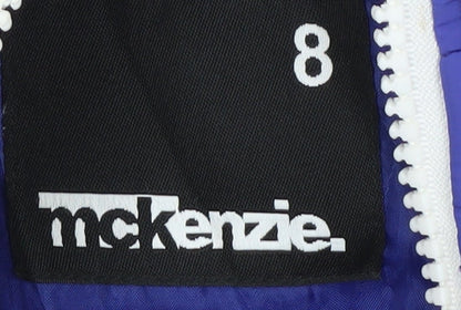 McKenzie Women's Purple Hooded Puffer Waistcoat Size 8