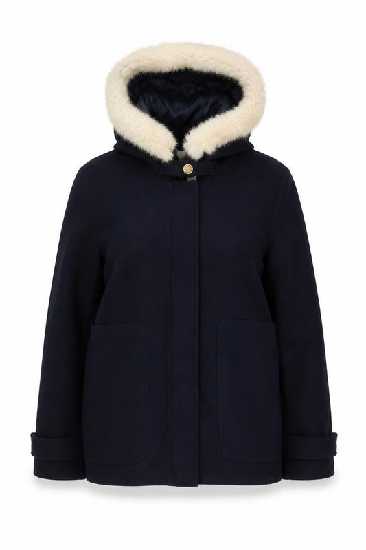 Womens UK Size 14 Kangol Black Parka Coat