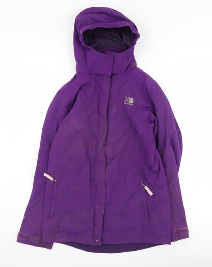 Karrimor Unisex Kids Purple Waterproof Parka Coat 11-12 Years