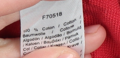 Lacoste Men's Red Slim Fit Polo Shirt L