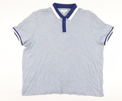 Marks and Spencer Men's Blue 4XL Polo Shirt