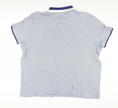 Marks and Spencer Men's Blue 4XL Polo Shirt