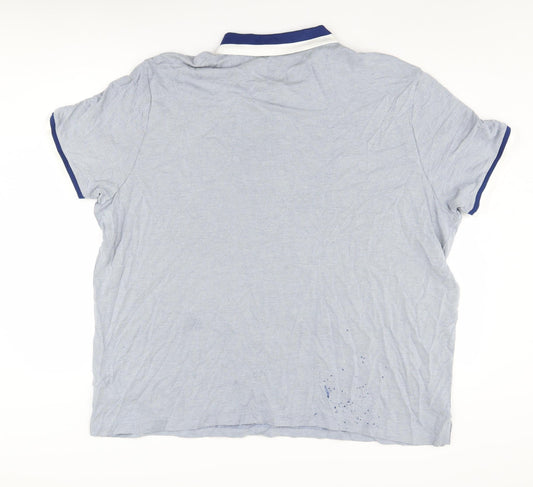 Marks and Spencer Men's Blue 4XL Polo Shirt