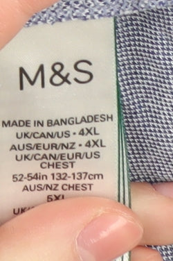 Marks and Spencer Men's Blue 4XL Polo Shirt