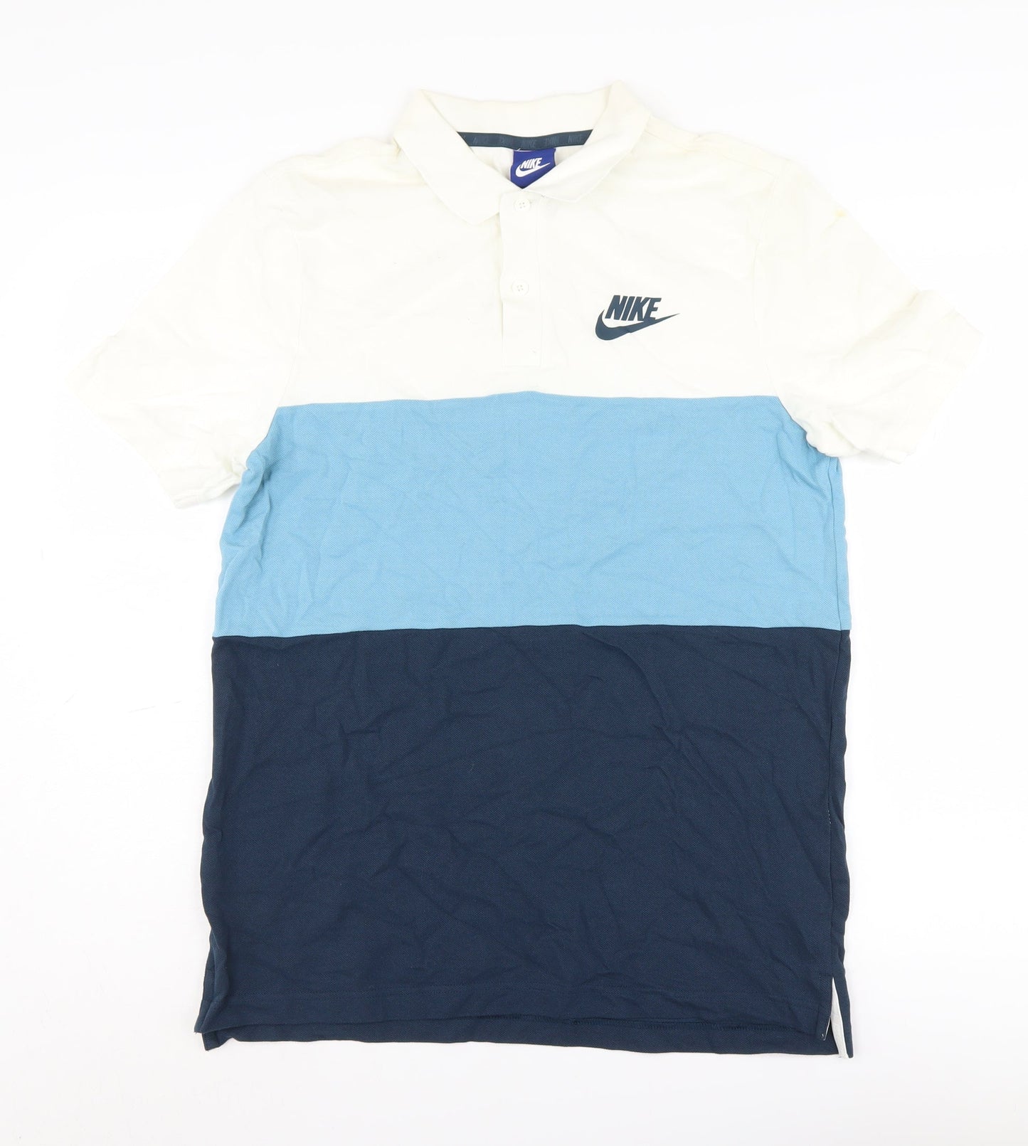 Nike Men's Multicoloured Polo Shirt M Colourblock