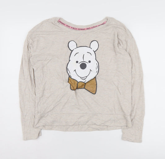 Disney Teens Beige Winnie the Pooh Pullover M Casual
