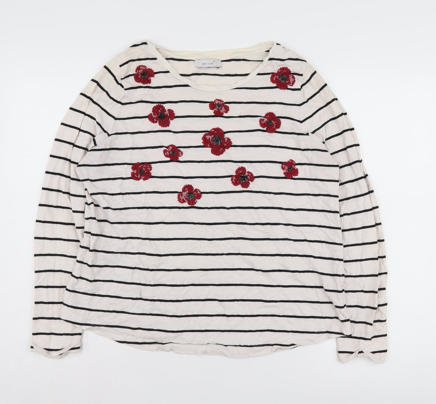 Womens UK Size 16 Marks and Spencer White Pullover Jumper