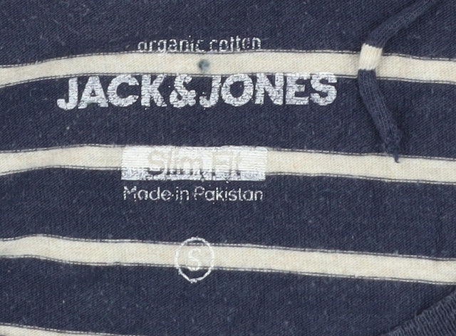 Mens UK Size S JACK & JONES Blue  T-Shirt