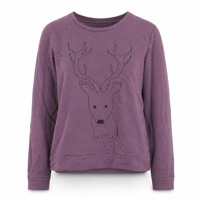 Womens UK Size 10 ASOS Purple Pullover Sweatshirt