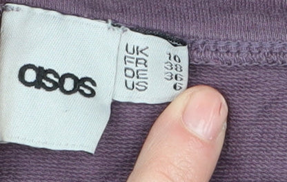 Womens UK Size 10 ASOS Purple Pullover Sweatshirt