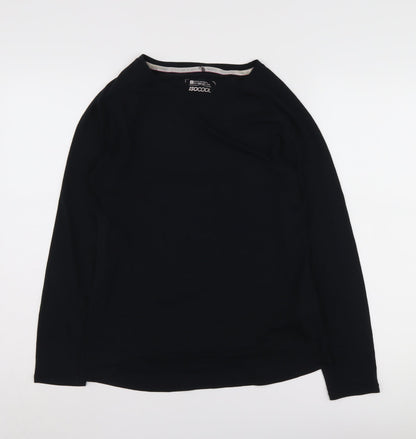 Mountain Warehouse Women's Black Long Sleeve T-Shirt Size 12