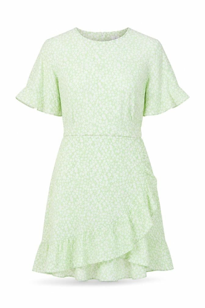 Vero Moda Women's Green Floral A-Line Dress - S
