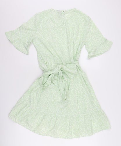 Vero Moda Women's Green Floral A-Line Dress - S