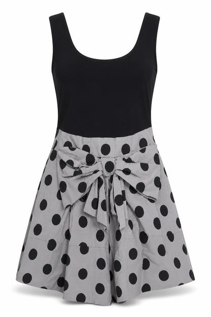 Next Women's Black Polka Dot Fit & Flare Dress, Size 14