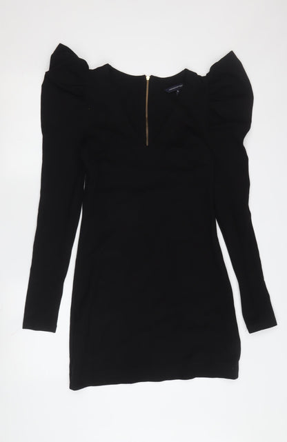 French Connection Women's Black Bodycon Dress Size 10
